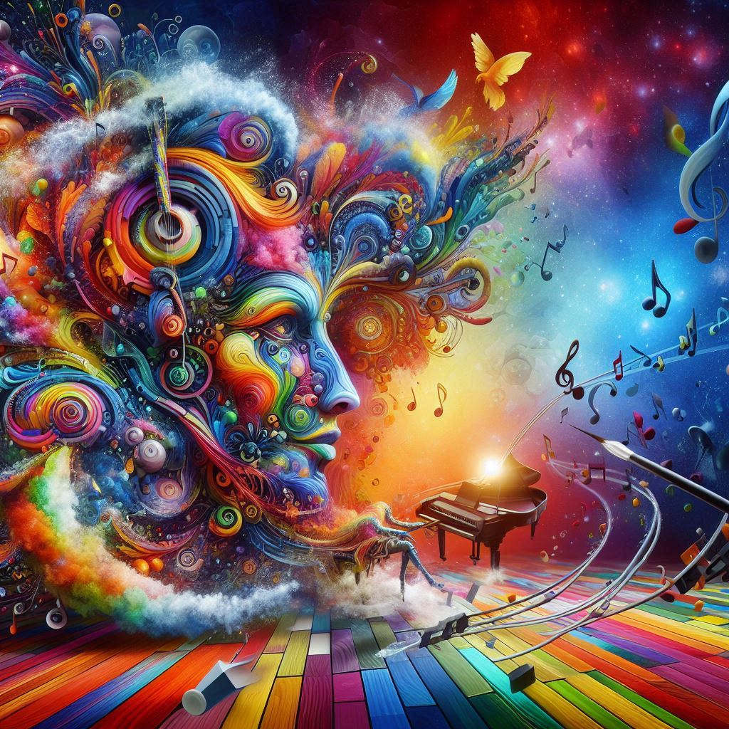 Immagine simbolica che rappresenta il dialogo sonoro nella musicoterapia.