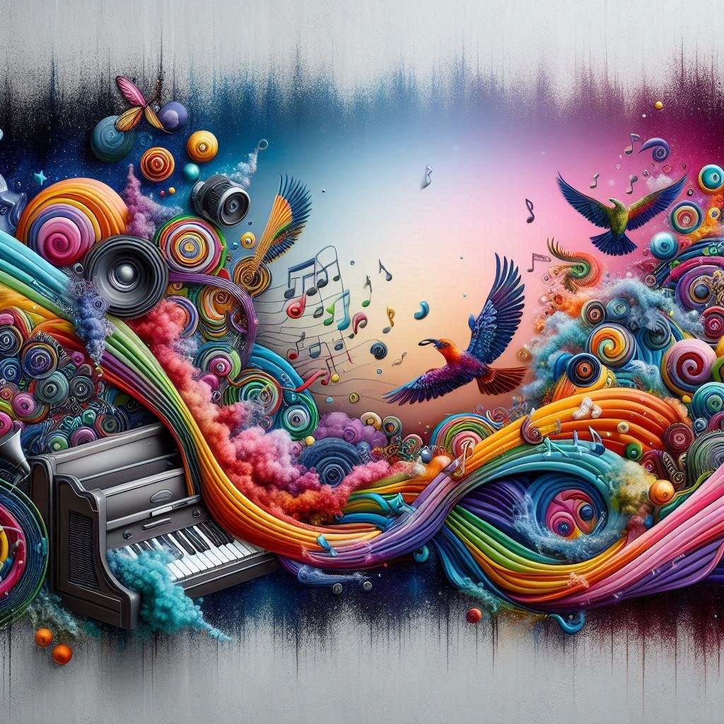 Immagine simbolica che rappresenta il dialogo sonoro nella musicoterapia.