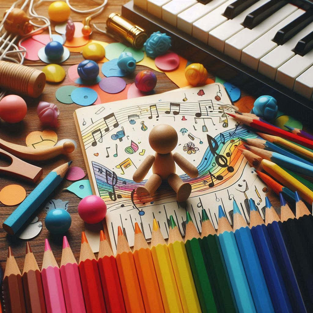 Un'immagine simbolica di una seduta di musicoterapia.