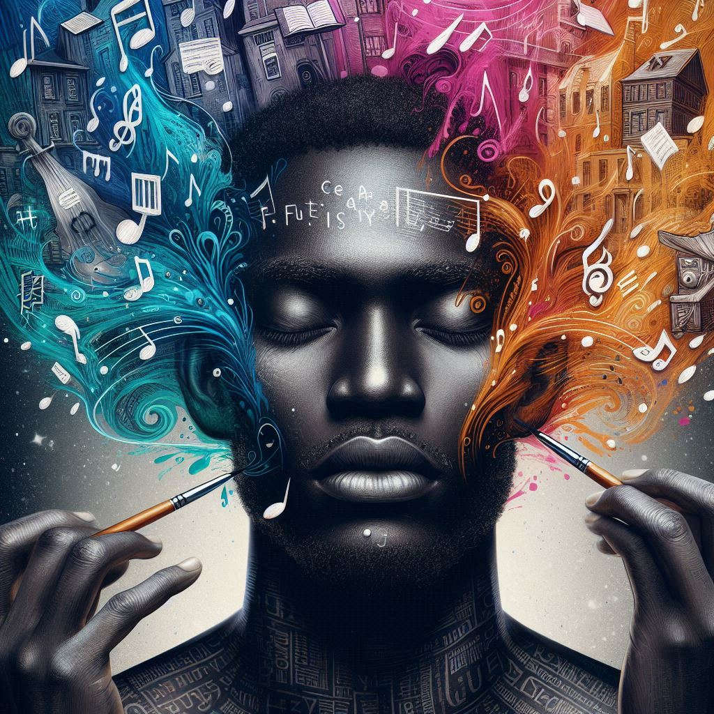 Immagine simbolica che rappresenta l'ascolto di una melodia musicale.